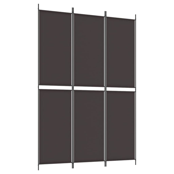 Paravan de cameră cu 3 panouri, maro, 150x220 cm, textil - WALTI WALTI