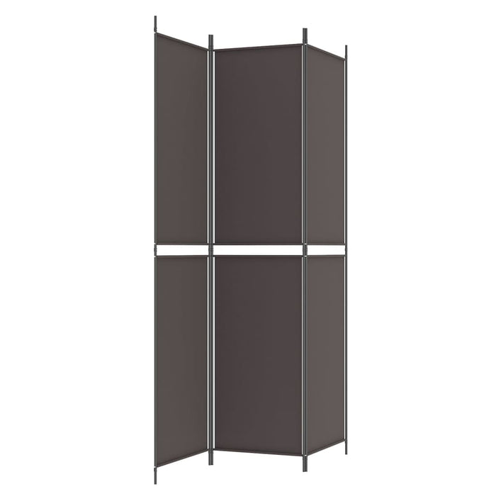 Paravan de cameră cu 3 panouri, maro, 150x220 cm, textil - WALTI WALTI