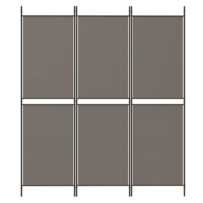 Paravan de cameră cu 3 panouri, antracit, 150x220 cm, textil - WALTI WALTI