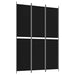 Paravan de cameră cu 3 panouri, negru, 150x220 cm, textil - WALTI WALTI