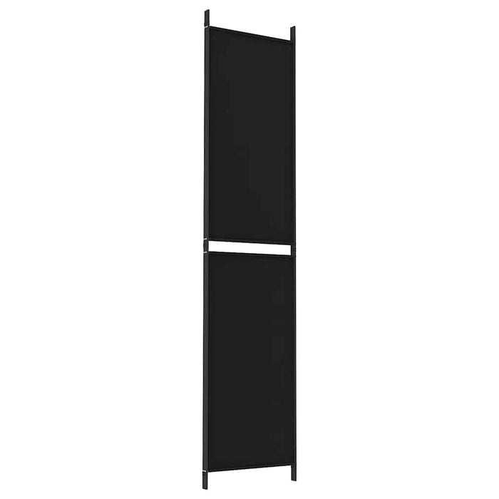Paravan de cameră cu 3 panouri, negru, 150x220 cm, textil - WALTI WALTI