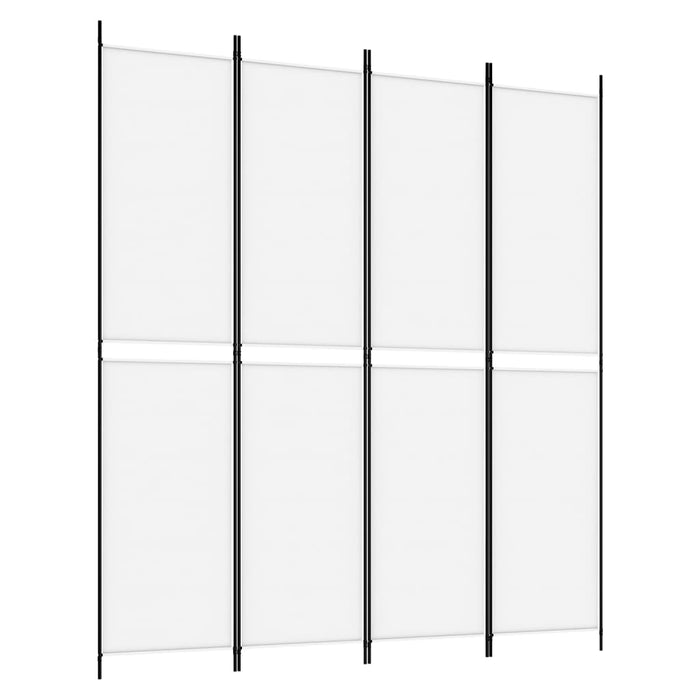Paravan de cameră cu 4 panouri, alb, 200x220 cm, textil - WALTI WALTI