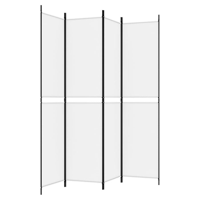 Paravan de cameră cu 4 panouri, alb, 200x220 cm, textil - WALTI WALTI
