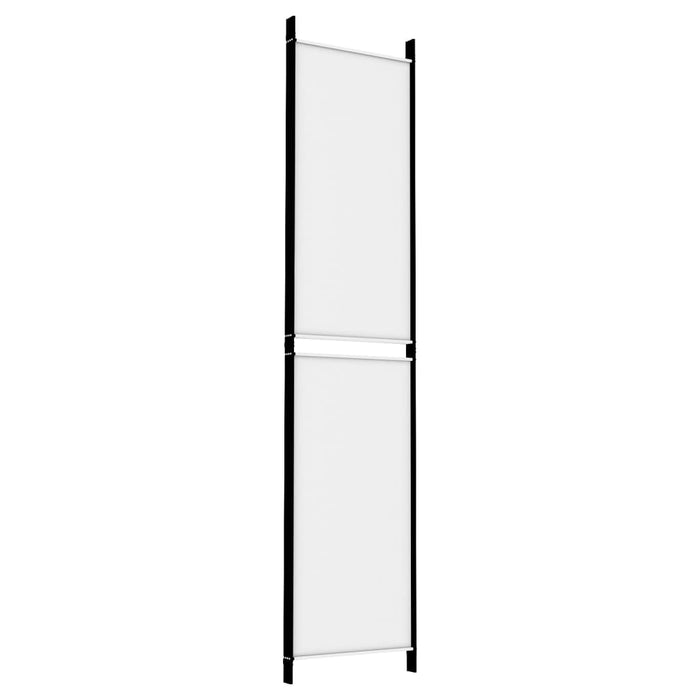 Paravan de cameră cu 4 panouri, alb, 200x220 cm, textil - WALTI WALTI