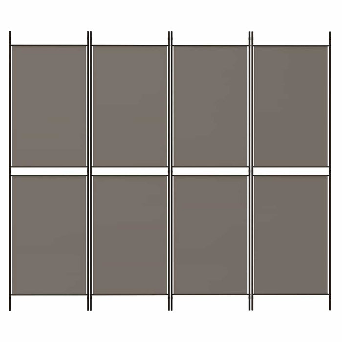 Paravan de cameră cu 4 panouri, antracit, 200x220 cm, textil - WALTI WALTI