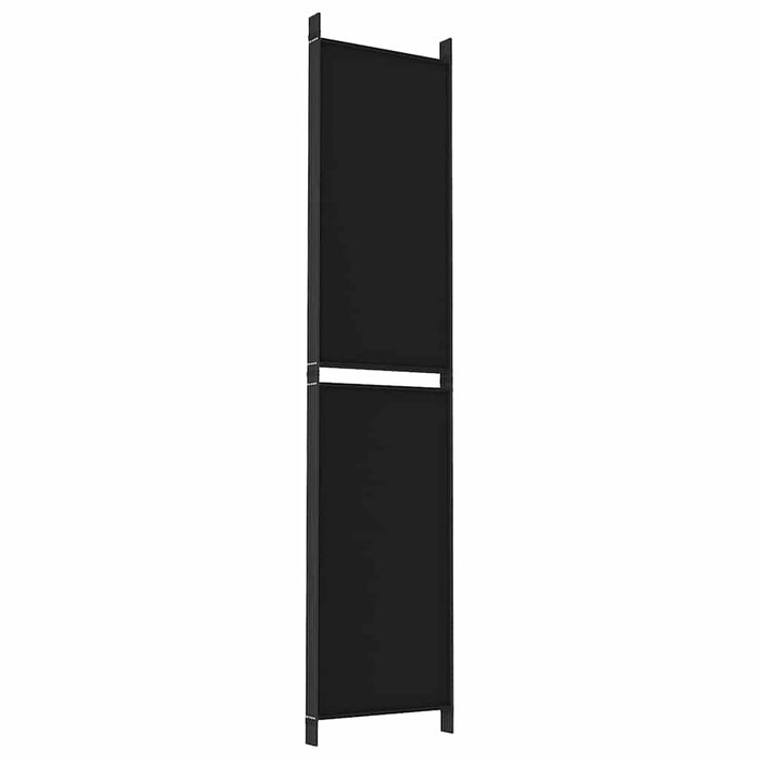 Paravan de cameră cu 5 panouri, negru, 250x220 cm, textil - WALTI WALTI