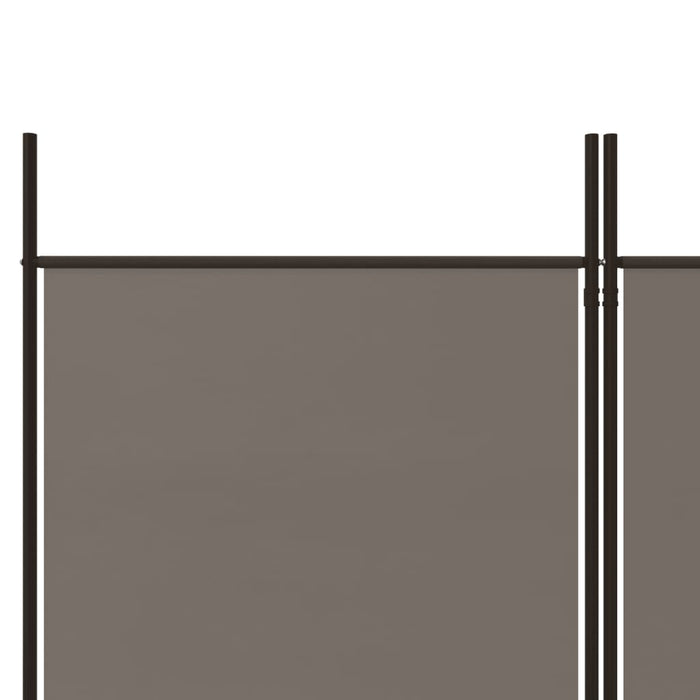 Paravan de cameră cu 6 panouri, antracit, 300x220 cm, textil - WALTI WALTI