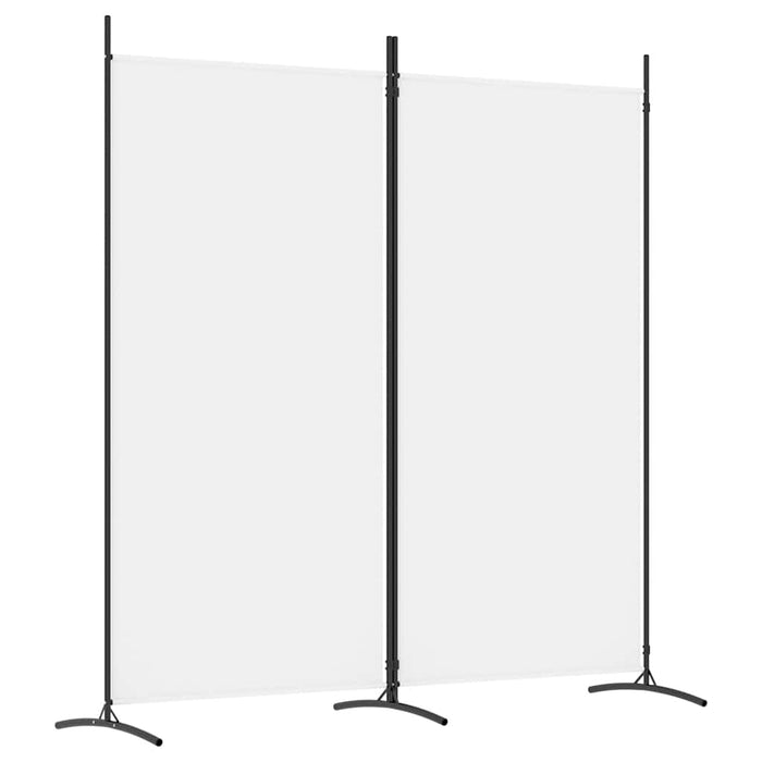 Paravan de cameră cu 2 panouri, alb, 175x180 cm, textil WALTI