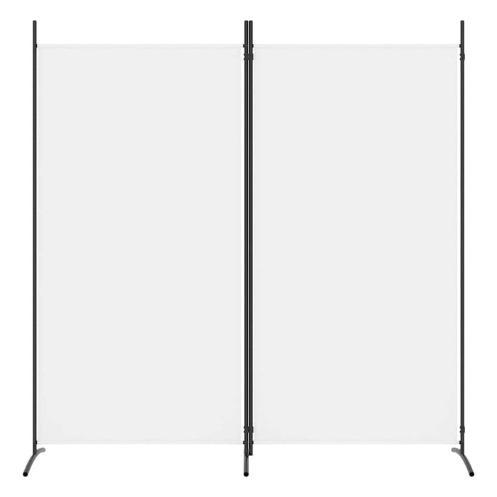 Paravan de cameră cu 2 panouri, alb, 175x180 cm, textil WALTI