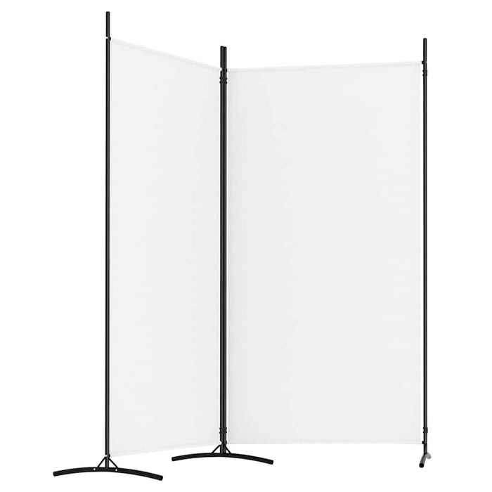 Paravan de cameră cu 2 panouri, alb, 175x180 cm, textil WALTI