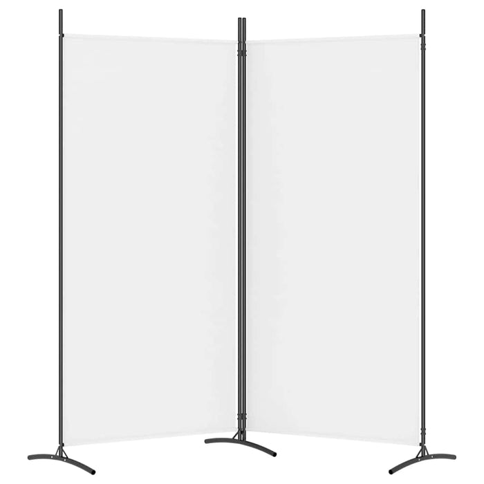 Paravan de cameră cu 2 panouri, alb, 175x180 cm, textil WALTI