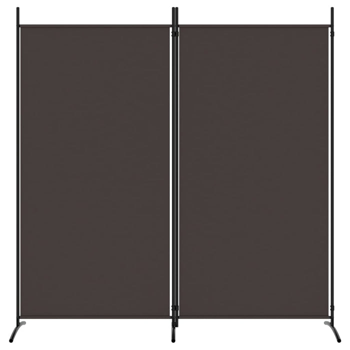 Paravan de cameră cu 2 panouri, maro, 175x180 cm, textil - WALTI WALTI