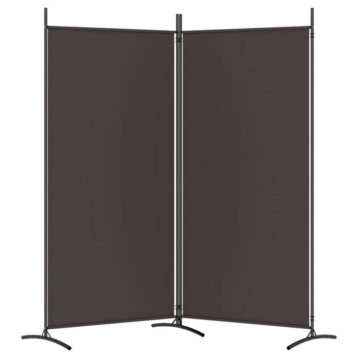 Paravan de cameră cu 2 panouri, maro, 175x180 cm, textil - WALTI WALTI
