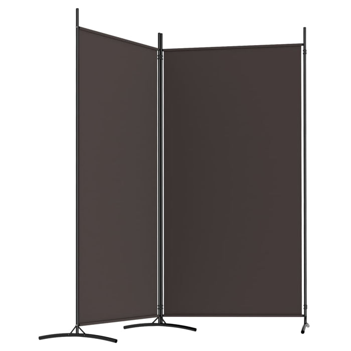 Paravan de cameră cu 2 panouri, maro, 175x180 cm, textil - WALTI WALTI