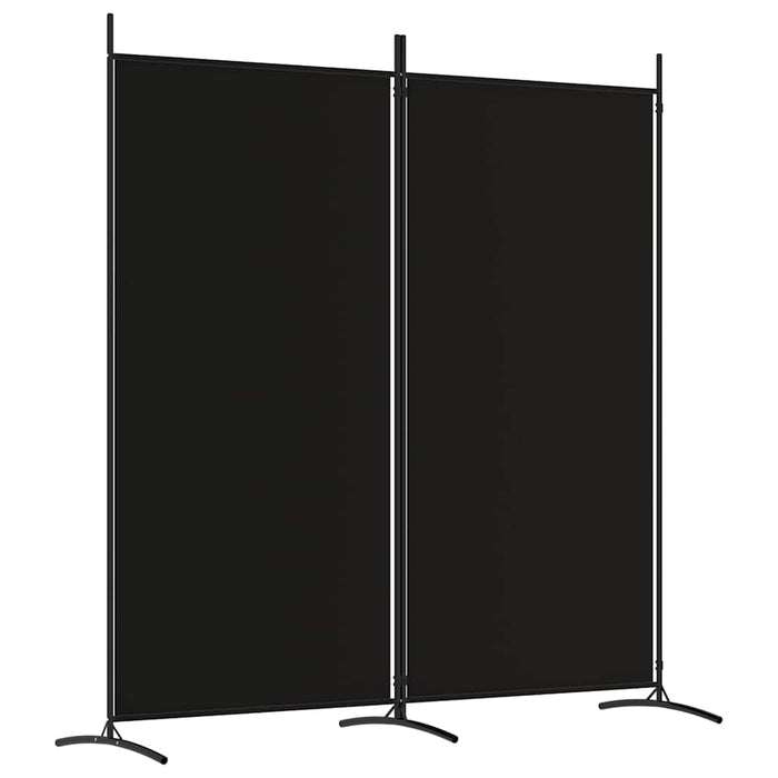 Paravan de cameră cu 2 panouri, negru, 175x180 cm, textil - WALTI WALTI