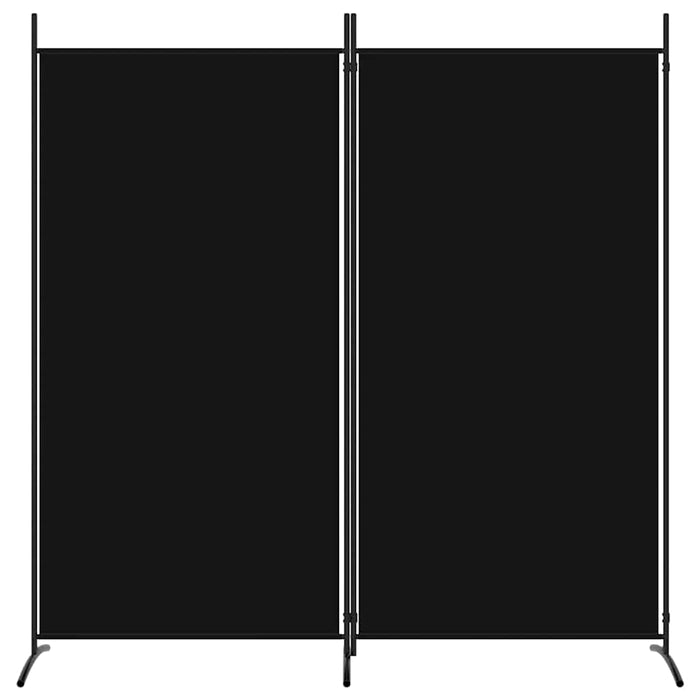 Paravan de cameră cu 2 panouri, negru, 175x180 cm, textil - WALTI WALTI