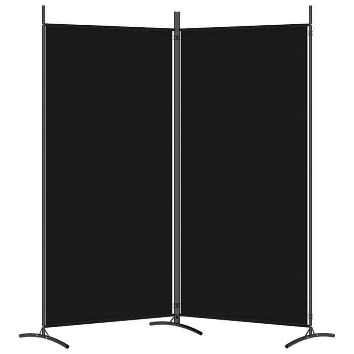 Paravan de cameră cu 2 panouri, negru, 175x180 cm, textil - WALTI WALTI