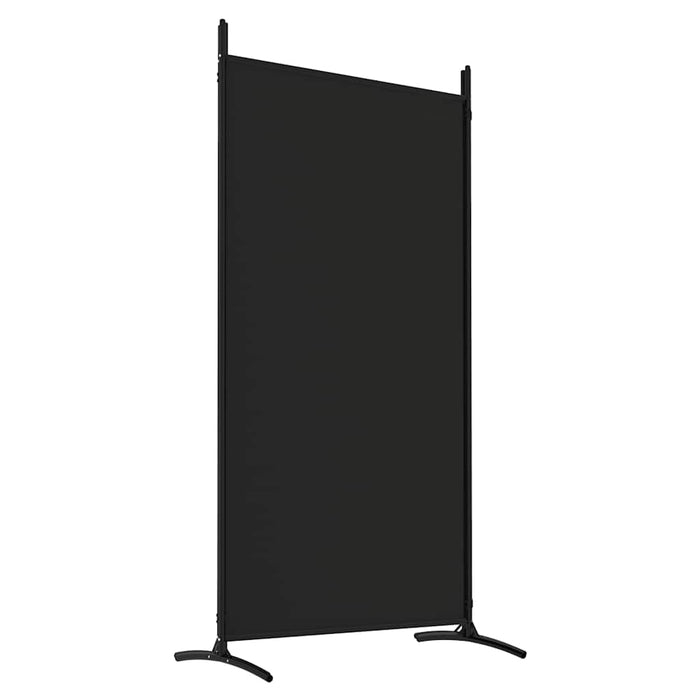 Paravan de cameră cu 4 panouri, negru, 346x180 cm, textil - WALTI WALTI