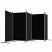 Paravan de cameră cu 5 panouri, negru, 433x180 cm, textil - WALTI WALTI