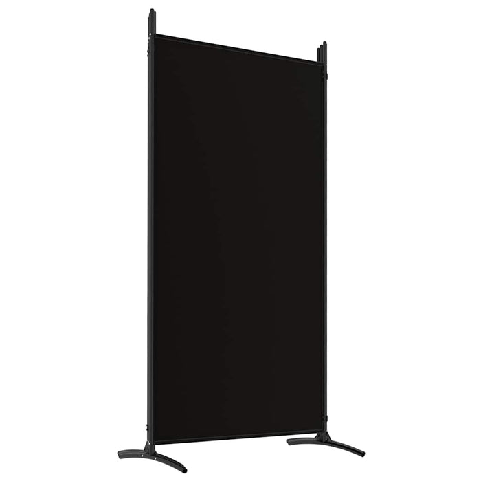 Paravan de cameră cu 5 panouri, negru, 433x180 cm, textil - WALTI WALTI