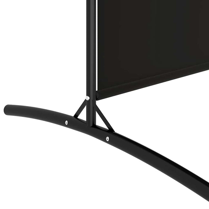 Paravan de cameră cu 5 panouri, negru, 433x180 cm, textil - WALTI WALTI