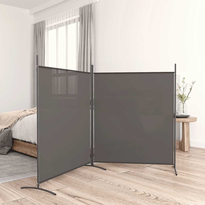 Paravan de cameră cu 2 panouri, antracit, 348x180 cm - WALTI WALTI