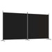 Paravan de cameră cu 2 panouri, negru, 348x180 cm, textil - WALTI WALTI