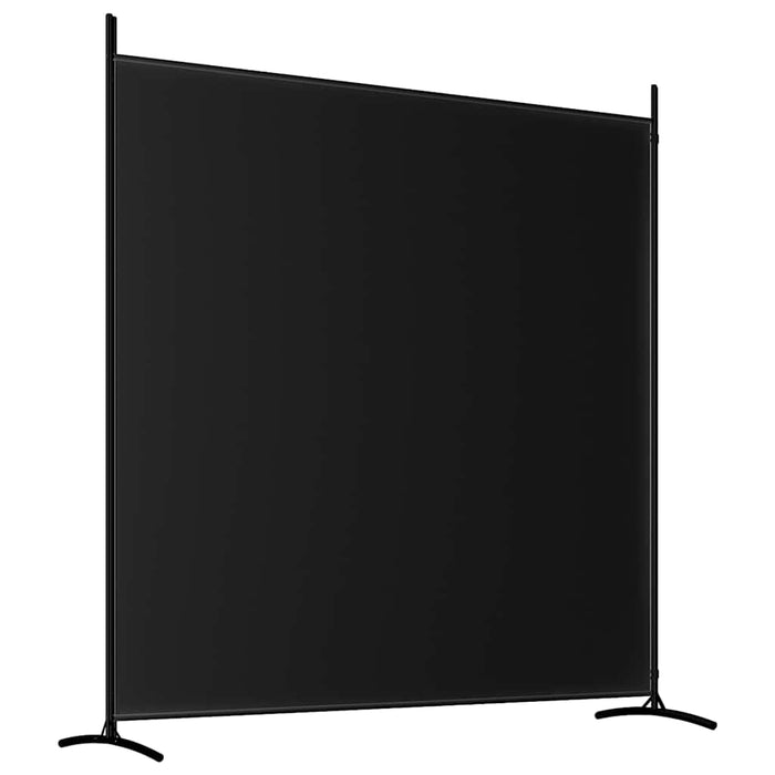Paravan de cameră cu 2 panouri, negru, 348x180 cm, textil - WALTI WALTI