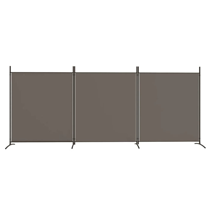 Paravan de cameră cu 3 panouri, antracit, 525x180 cm, textil - WALTI WALTI