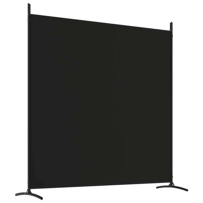 Paravan de cameră cu 3 panouri, negru, 525x180 cm, textil - WALTI WALTI