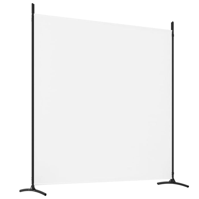 Paravan de cameră cu 4 panouri, alb, 698x180 cm, textil - WALTI WALTI