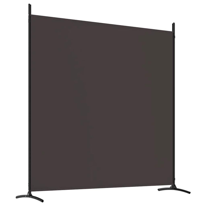 Paravan de cameră cu 4 panouri, maro, 698x180 cm, textil WALTI