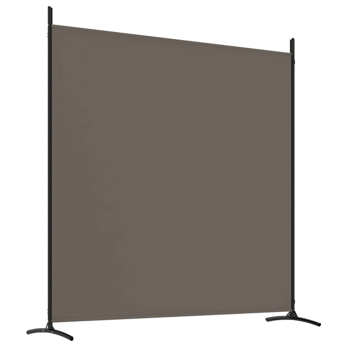 Paravan de cameră cu 4 panouri, antracit, 698x180 cm, textil - WALTI WALTI