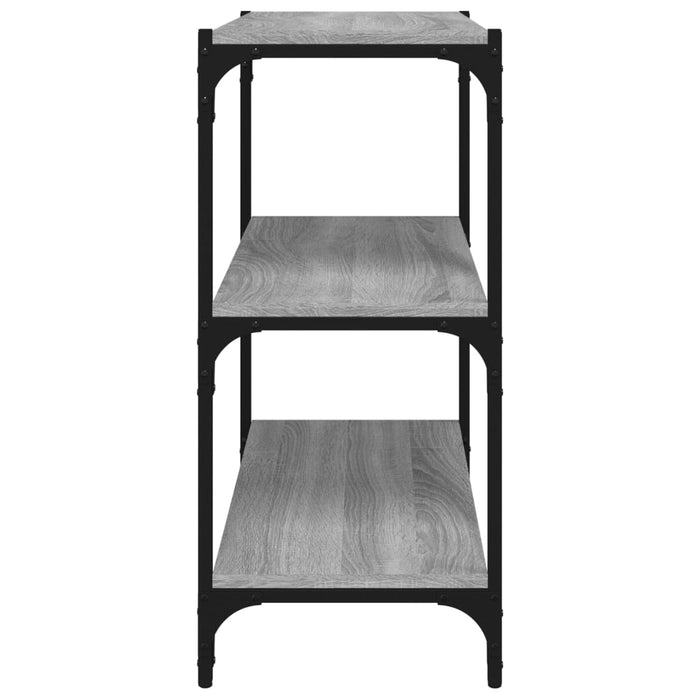 Raft de cărți gri sonoma 60x33x70,5 cm, lemn prelucrat și oțel - WALTI WALTI
