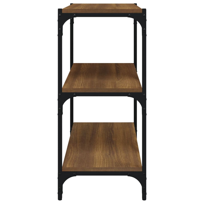 Raft de cărți stejar maro 60x33x70,5 cm, lemn prelucrat și oțel WALTI