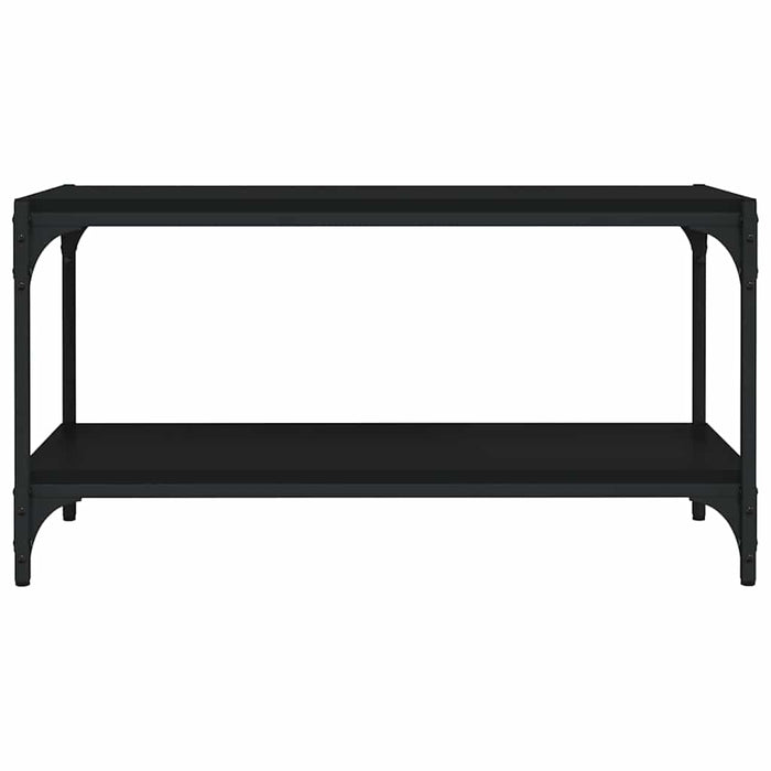 Comodă TV, negru, 80x33x41 cm, lemn prelucrat și oțel - WALTI WALTI