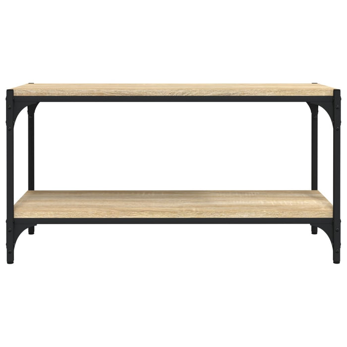 Comodă TV, stejar sonoma, 80x33x41 cm, lemn prelucrat și oțel WALTI