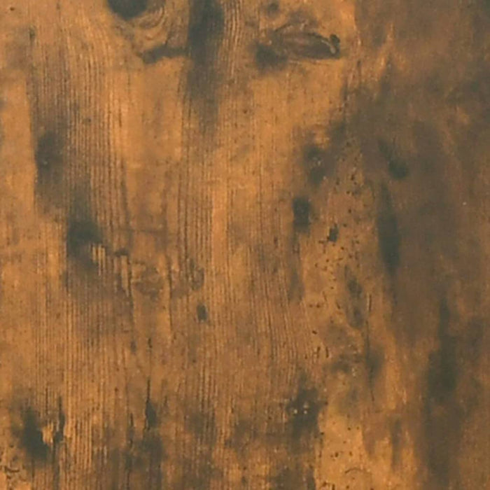 Comodă TV, stejar fumuriu, 80x33x41 cm, lemn prelucrat și oțel WALTI