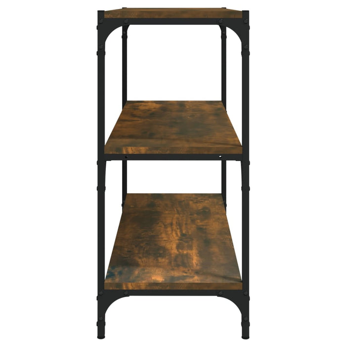 Raft cărți stejar fumuriu 80x33x70,5 cm, lemn prelucrat și oțel - WALTI WALTI