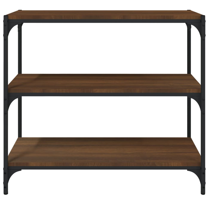Raft de cărți stejar maro 80x33x70,5 cm, lemn prelucrat și oțel WALTI