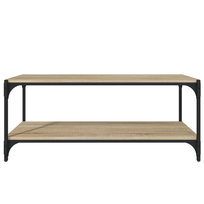 Comodă TV, stejar sonoma, 100x33x41 cm, lemn prelucrat și oțel - WALTI WALTI