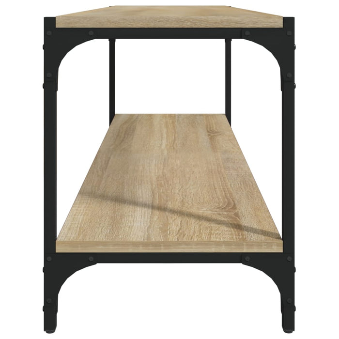 Comodă TV, stejar sonoma, 100x33x41 cm, lemn prelucrat și oțel - WALTI WALTI