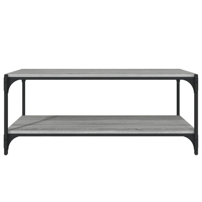 Comodă TV, gri sonoma, 100x33x41 cm, lemn prelucrat și oțel - WALTI WALTI