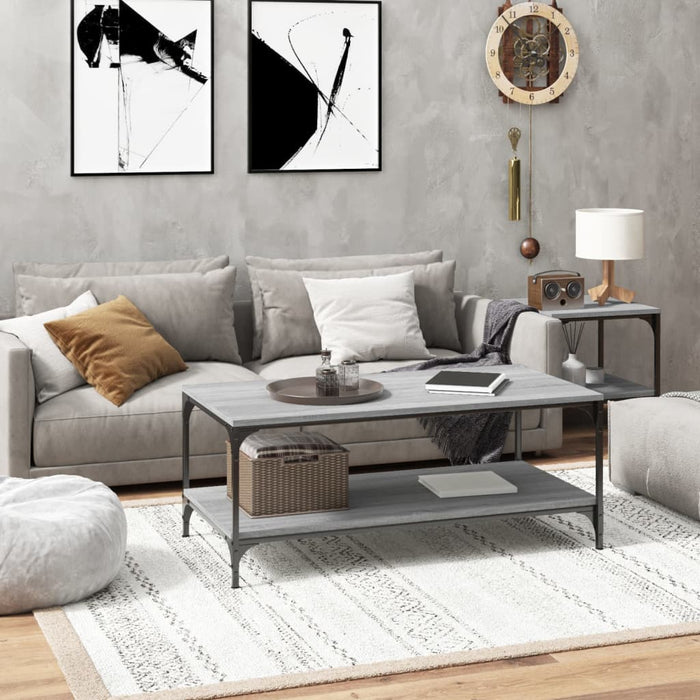Măsuță de cafea, gri sonoma, 80x50x40 cm, lemn prelucrat - WALTI WALTI