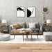 Mese laterale, 2 buc. stejar fumuriu 40x40x40 cm lemn prelucrat - WALTI WALTI