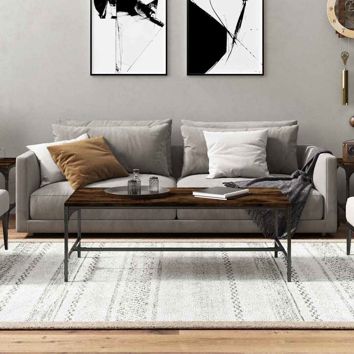 Măsuță de cafea, stejar fumuriu, 100x50x35 cm, lemn prelucrat - WALTI WALTI