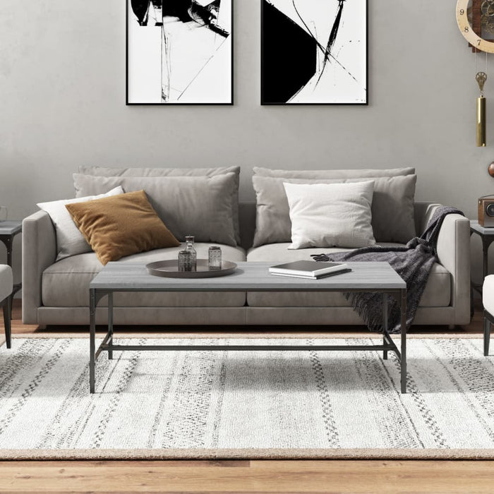 Măsuță de cafea, gri sonoma, 100x50x35 cm, lemn prelucrat WALTI