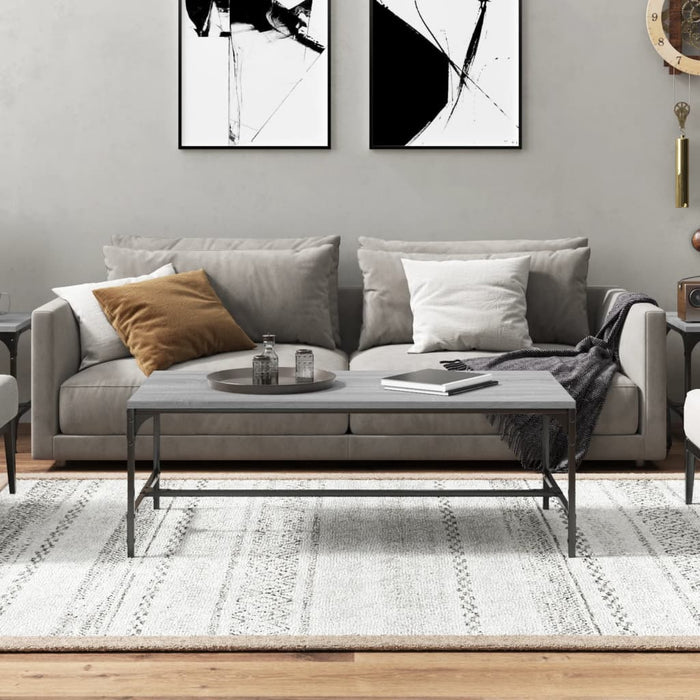 Măsuță de cafea, gri sonoma, 80x50x35 cm, lemn prelucrat - WALTI WALTI