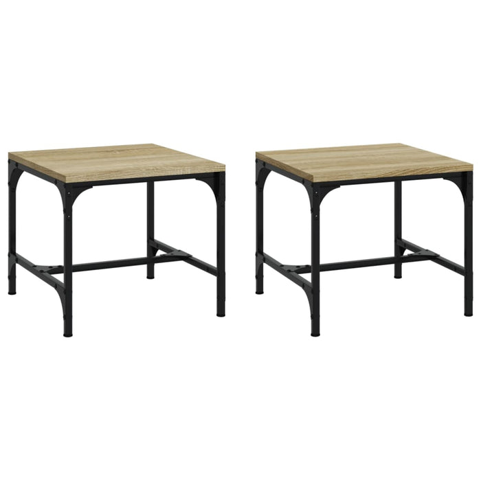 Mese laterale 2 buc. stejar sonoma 40x40x35 cm lemn prelucrat - WALTI WALTI