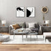 Mese laterale 2 buc. gri sonoma 40x40x35 cm lemn prelucrat - WALTI WALTI